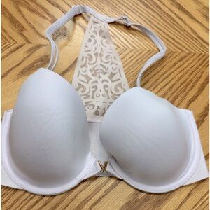 Victoria's Secret White Bra with Gold Accent
